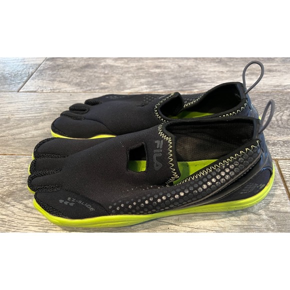 Fila Skeletoes Size 8 EzSlide Minimalist‎ Mens Running Shoes Black 1PK14075-029 main image 7